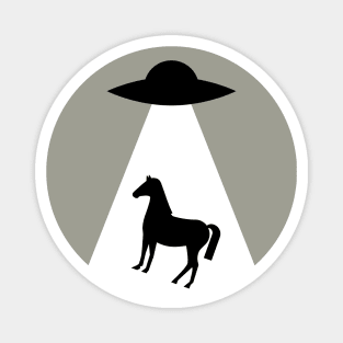 Horse Alien Abduction Magnet